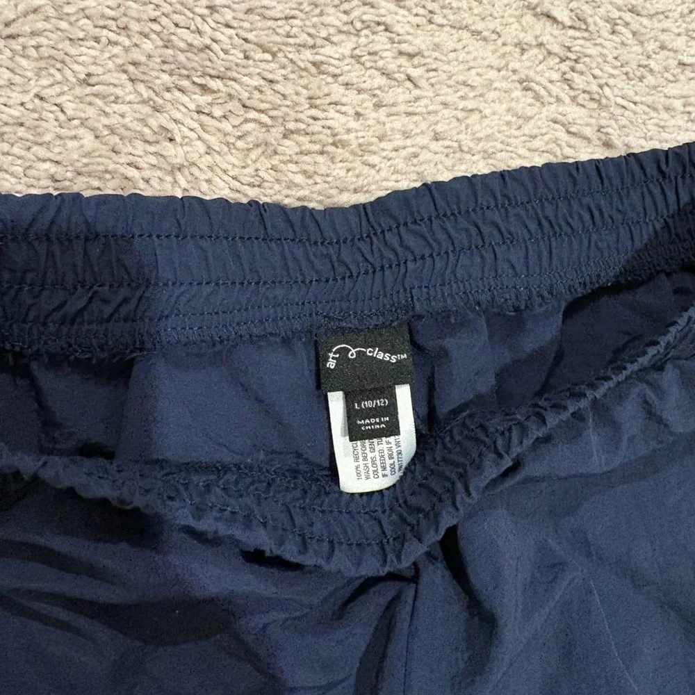 art class Navy Sweatpants with Light Blue Side Stripes